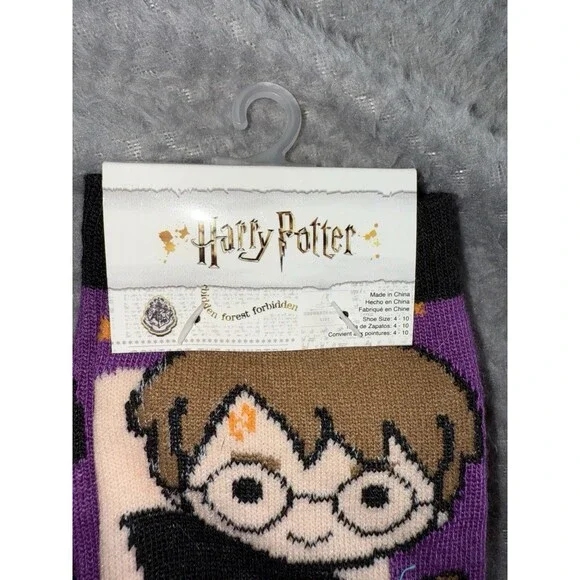New Harry Potter Wizarding World Harry Ron Hermione Adult Socks NWT - Picture 2 of 4